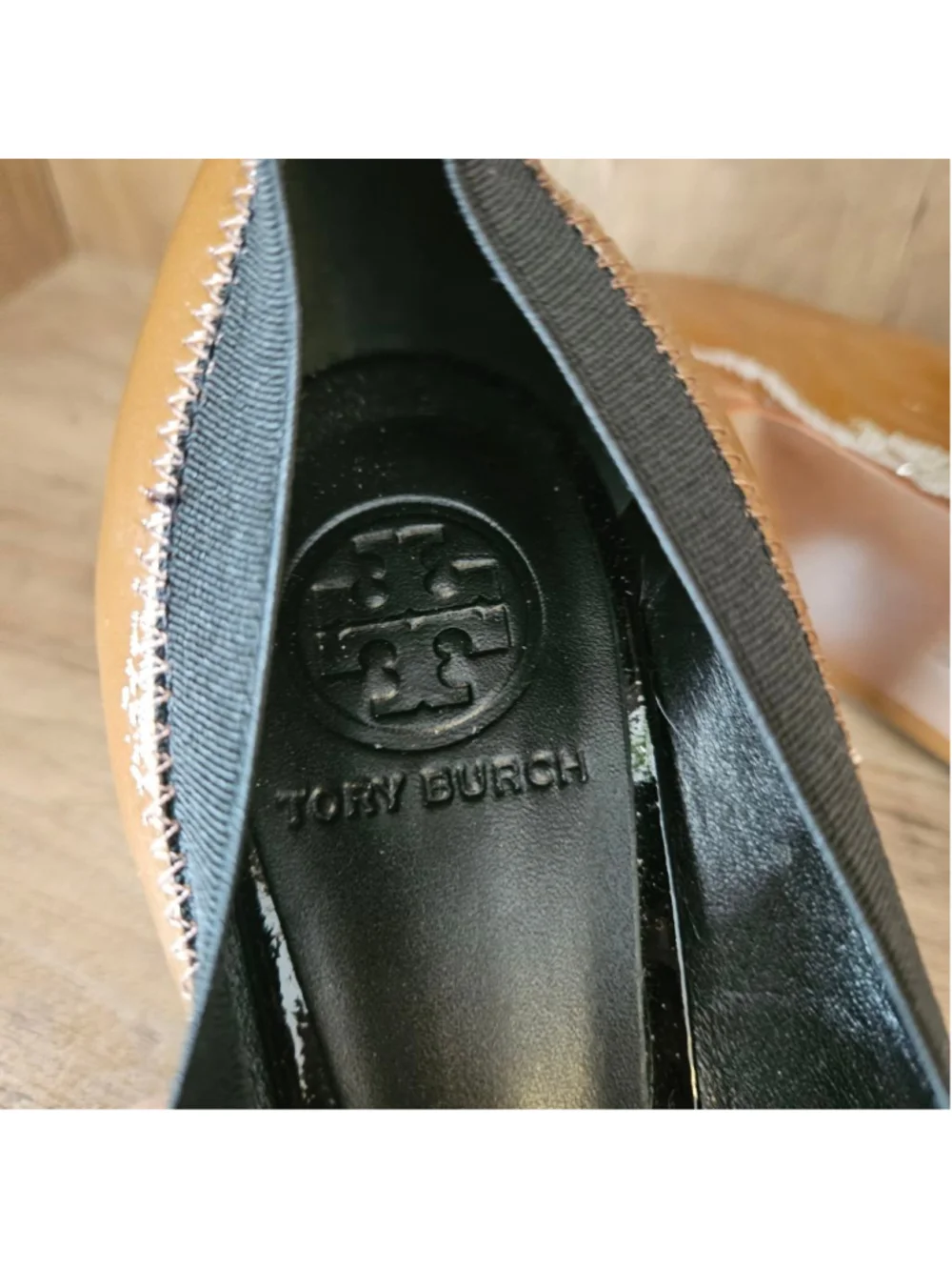 Tory Burch Brown Leather Caroline Reva Scrunch Pumps Womens 7.5